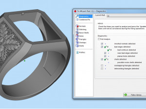 signet ring with heraldic 3D 打印模型