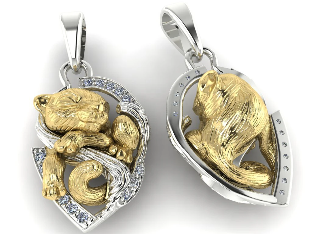 pendant little tiger cub sleeping 3D Print Model .c4d .max .obj .3ds .fbx .stl .blend 