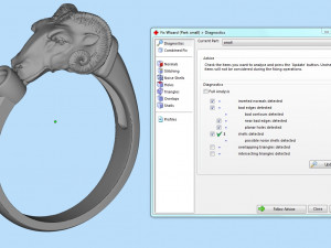 mens ring mouflon 3D-printmodel