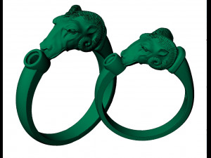 mens ring mouflon 3D-printmodel