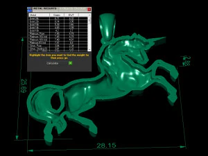 ewelry pendant unicorn two sizes 3D Print Model