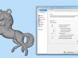 ewelry pendant unicorn two sizes 3D Print Model