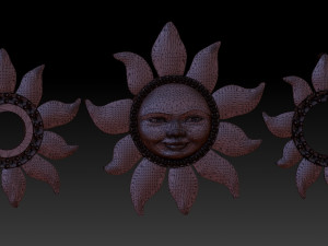 pendant sun three options Modello di stampa 3D