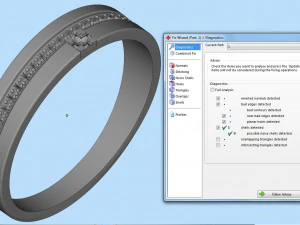 beautiful ring three sizes 3D Print Model