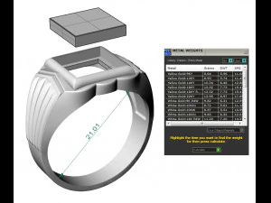 signet ring for men two options 3D Print Model