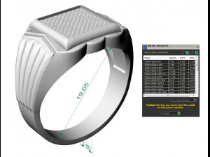 signet ring for men two options 3D Print Model