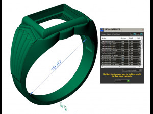 signet ring for men two options Model Cetak 3D