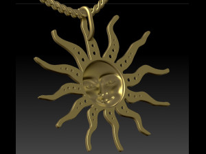 pendant sun three options 3Dプリントモデル