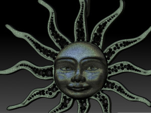 pendant sun three options 3Dプリントモデル
