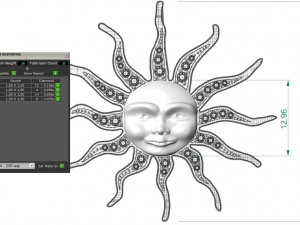 pendant sun three options 3Dプリントモデル