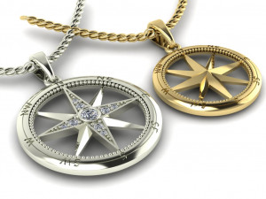 rose wind pendant two options Modello di stampa 3D