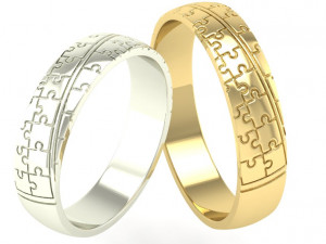 rings puzzle four sizes 3D Принт Модель