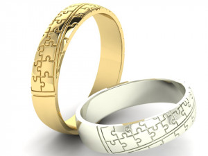 rings puzzle four sizes 3D Принт Модель