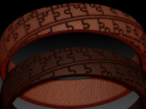 rings puzzle four sizes 3D Принт Модель