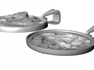 bear head pendant Modello di stampa 3D