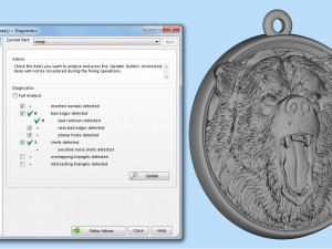 bear head pendant Modello di stampa 3D
