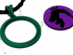 lion and cat pendant 3D Print Model