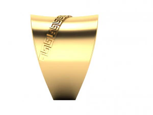 ring with a greek pattern 3D Print Model