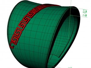 ring with a greek pattern 3D 프린트 모델