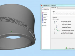 ring with a greek pattern 3D Print Model