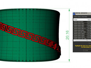 ring with a greek pattern 3D 프린트 모델