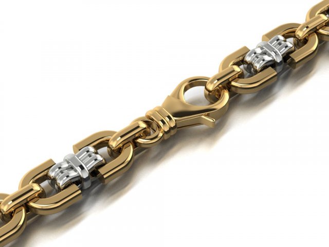 beautiful chain or bracelet 3D प्रिंट मॉडल .c4d .max .obj .3ds .fbx .stl .blend 