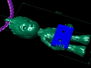 pendant groot with compact cassette 3D Print Model