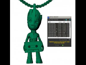 pendant groot with compact cassette 3D Print Model