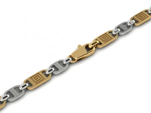 beautiful chain or bracelet greek pattern meander 3D Print Model