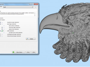 mens ring with eagle head two options 3D 프린트 모델
