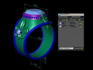signet ring with royal lily symbol 3D Print Model