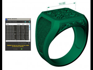 mens ring with viking symbols two options 3D Принт Модель