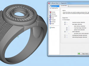 signet ring with gem carat 3D Print Model