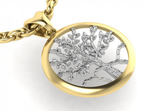 pendant tree of life 3D 프린트 모델
