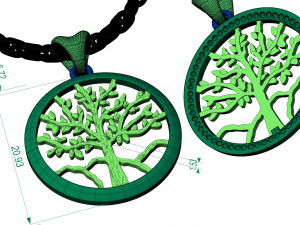 pendant tree of life 3D-Druckmodell