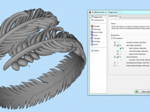 ring feather 3Dプリントモデル