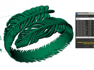 ring feather 3Dプリントモデル
