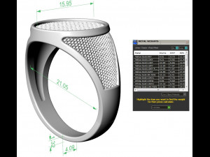 signet mens ring with a steering wheel 3D 打印模型