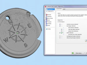 sailors pendant wind rose 3D Print Model