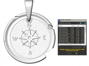 sailors pendant wind rose 3D Print Model