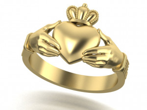 claddagh ring number three 3D प्रिंट मॉडल