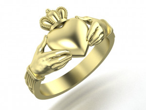 claddagh ring number three 3D प्रिंट मॉडल