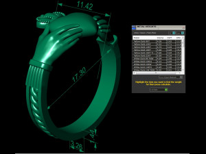 claddagh ring number three 3D प्रिंट मॉडल