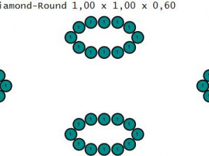stylish ring honeycomb 3Dプリントモデル
