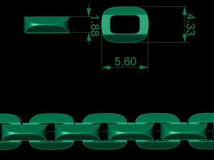 beautiful chain or bracelet 3D Print Model