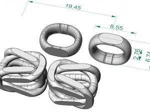 chain or bracelet royal byzantine 3D Print Model
