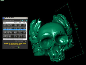mens ring skull with feathers 3D Baskı Modeli