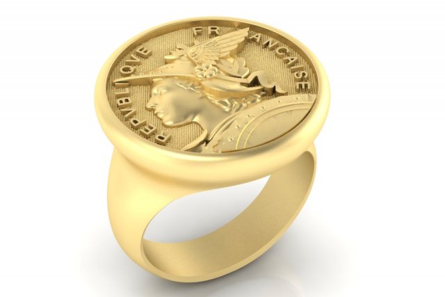 ring french republic republique francaise 3D 打印模型 .c4d .max .obj .3ds .fbx .stl .blend