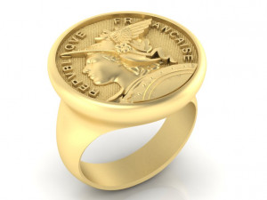 ring french republic republique francaise 3D 프린트 모델