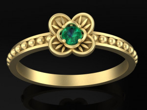 ring with gem 3D Принт Модель